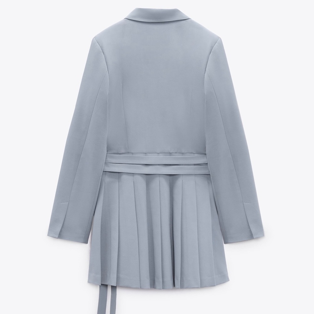 Zara box pleat blazer dress